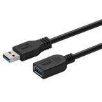 Prevo USBM-USBF-3M USB 3.0 Extension Cable, USB 3.0 Type-A (M) to USB Type-A (F), 3m, Black, Up to 5Gbps Transmission Rate, Retail Box Packaging - Image 4
