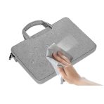 Prevo 15.6 Inch Laptop Bag, Cushioned Lining, With Shoulder Strap, Light Grey - Image 5
