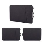 Prevo 14 Inch Laptop Sleeve, Side Pocket, Cushioned Lining, Black - Image 3