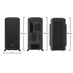 be quiet! Silent Base 802 Case, Black, Mid Tower, 2 x USB 3.2 Gen 1 Type-A / 1 x USB 3.2 Gen 2 Type-C, 10mm Front & Side Sound-Dampening Mats, 3 x Pure Wings 2 140mm Black PWM Fans Included, Interchangeable Top & Front Panels - Image 2