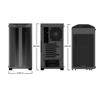 be quiet! Pure Base 500 FX Case, Black, Mid Tower, 1 x USB 3.2 Gen 1 Type-A / 1 x USB 3.2 Gen 2 Type-C, Tempered Glass Side Window Panels, 4 x Light Wings Addressable RGB PWM Fans Included, ARGB LED Lighting Front Mesh Panel - Image 8