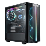 be quiet! Pure Base 500 FX Case, Black, Mid Tower, 1 x USB 3.2 Gen 1 Type-A / 1 x USB 3.2 Gen 2 Type-C, Tempered Glass Side Window Panels, 4 x Light Wings Addressable RGB PWM Fans Included, ARGB LED Lighting Front Mesh Panel - Image 2