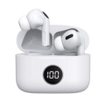 Prevo M10 Active Noise Cancelling TWS Earbuds, Bluetooth 5.3, Automatic Pairing, Touch Control Feature with Digital LED Display Wireless Charging Case, Android, IOS and Windows Compatible, White - Image 2