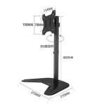 piXL Single Monitor Arm Desk Stand, For Screens up to 32", Max Weight 10Kg, Freestanding, Height Adjustable, Pivot, Swivel 360 - Image 10