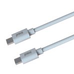 Prevo USB 2.0 60W C to C PVC cable, 20V/3A, 480Mbps, White, Superior Design & Performance, Retail Box Packaging - Image 3