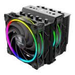 Akasa Soho H7 ARGB CPU Cooler, Black, 2x 120mm PWM Fan, Dual Tower, Aluminium Fins, 7x Copper Heatpipes, Intel/AMD - Image 2