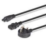 Lindy 30374 2.5m UK 3 Pin Plug To IEC C13 (Kettle) & IEC C5 (Clover) 10 Amp Mains Splitter Extension Cable - Black - Image 5