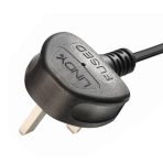 Lindy 30374 2.5m UK 3 Pin Plug To IEC C13 (Kettle) & IEC C5 (Clover) 10 Amp Mains Splitter Extension Cable - Black - Image 6