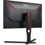 AOC 25G3ZM/BK 25 Inch Gaming Monitor, 1920x1080 HDMI, Display Port, 1ms, 240Hz, Freesync, Height Adjustable, Tilt, Swivel, Black & Red - Image 7