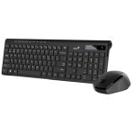 Genius SlimStar 8230 Bluetooth 5.3 and 2.4GHz Wireless Keyboard and Mouse Set, 12 Multimedia Function Keys, Full Size UK Layout, Optical Sensor Mouse, 1200dpi, Connect up to 3 devices simultaneously - Image 3