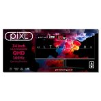 piXL 34-inch UWQHD UltraWide 165Hz Gaming Monitor with 100% sRGB Colour Gamut, Quad HD 3440 x 1440 IPS Panel & 1ms Response Time, 3 Year Warranty & Speakers - Image 6