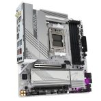 Gigabyte B650M AORUS ELITE AX ICE AMD AM5 Socket Motherboard, Micro-ATX, 4x DDR5 Slots, 2x M.2 Sockets, Fitted I/O Shield, 2.5GbE LAN, Wi-Fi 6E, 1x DisplayPort / 1x HDMI Port - Image 2