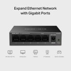 Mercusys MS105GS 5 Port Gigabit Ethernet Network Switch Steel Case - Image 6