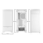 be quiet! Dark Base Pro 901 Full Tower Gaming PC Case, White, 4x USB 3.2 Type A, Interchangeable Top Cover and Front Panel, Touch Sensitive Controller, 3x Silent WIngs 4 PWM Fans, ARGB Lighting - Image 6