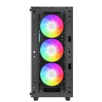 DeepCool CC560 ARGB V2 Case, Gaming, Black, Mid Tower, 1 x USB 3.0 / 1 x USB 2.0, Tempered Glass Side Window Panel, Abundant Airflow Performance, Addressable RGB LED Fans, ATX, Micro ATX, Mini-ITX - Image 4