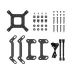 DeepCool LS520S Zero Dark All In One Liquid CPU Cooler, 240mm Radiator, 2 x 120mm Deepcool Fans, Intel/AMD - Image 3