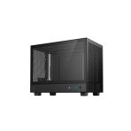 DeepCool CH160 Ultra-Portable Gaming Case Black Micro Tower with Tempered Glass Side Window Panel, Advanced Cooling, USB 3.0/USB-C Ports, Pre-Installed Fans, Mini-ITX - Image 3