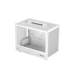 DeepCool CH160 Ultra-Portable Gaming Case White Micro Tower with Tempered Glass Side Window Panel, Advanced Cooling, USB 3.0/USB-C Ports, Pre-Installed Fans, Mini-ITX - Image 2