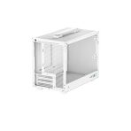 DeepCool CH160 Ultra-Portable Gaming Case White Micro Tower with Tempered Glass Side Window Panel, Advanced Cooling, USB 3.0/USB-C Ports, Pre-Installed Fans, Mini-ITX - Image 5