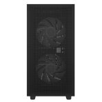 DeepCool CH360 Digital Gaming Case Black Mid Tower with Tempered Glass Side Window Panel, Advanced Cooling, USB 3.0/USB-C Ports, Pre-Installed Fans, Micro ATX/Mini-ITX - Image 3
