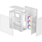 DeepCool Morpheus Case, Gaming, White, Full Tower, 4 x USB 3.0 / 1 x USB Type-C, Tempered Glass Side Window Panel, 1x 420mm ARGB side fan, Mini-ITX / M-ATX / ATX / E-ATX - Image 10