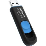 Adata UV128 128GB USB 3.2 Gen 1 Flash Drive, Capless Design, Black/Blue - Image 3