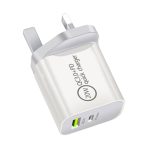 Prevo QC70 20W USB Type-C & USB Type-A Fast Charge Mains Charger with QC 3.0 for Laptops, Ultrabooks, Chromebooks, iPads, MacBooks, Smartphones, Tablets, Mobile Devices, Action Cameras, DSLRs - Image 3