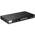 DrayTek VSPQ2200XB-K VigorSwitch PQ2200xb 16 Port 2.5 GbE POE+ Managed Layer 2+ Switch with 4x POE++ Ports and 4x 10GbE SFP+ Ports - Image 2