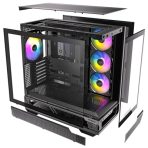 Antec C7 ARGB Mid Tower Tempered Glass PC Gaming Case - Black, 3x 120mm & 1x 140mm ARGB Fans, USB 3.2 Gen2, EATX/ATX/mATX/mITX Support - Image 2