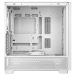 Antec FLUX Mid Tower PC Case - Tempered Glass, White/Wood, 5 PWM Fans, USB-C, E-ATX/ATX/mATX/ITX Compatibility - Image 6