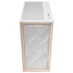 Antec FLUX Mid Tower PC Case - Tempered Glass, White/Wood, 5 PWM Fans, USB-C, E-ATX/ATX/mATX/ITX Compatibility - Image 8