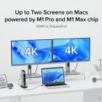 Plugable TBT4-UDZ ThunderBolt 4 Quad Monitor 100W USB-C PD 2.5GbE Docking Station - Image 4