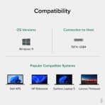 Plugable UD-4VPD USB 4 40Gbps Dual Monitor 100W USB-C PD 2.5GbE Docking Station - Image 5