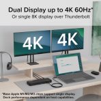 Plugable TBT4-UD5 ThunderBolt 4 Dual Monitor (2x 4K or 1x 8K) 96W USB-C PD Docking Station - Image 3