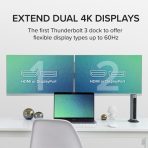 Plugable TBT3-UDZ ThunderBolt and USB-C Dual Monitor 96W USB-C PD Docking Station - Image 4