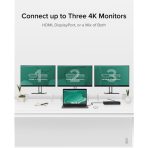 Plugable UD-6950PDZ USB-C Triple Monitor 4K 60W USB-C PD Docking Station - Image 3