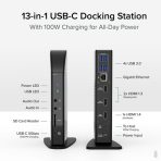 Plugable UD-ULTCDL USB-C Triple Monitor 4K 96W USB-C PD DisplayLink Certified Docking Station - Image 2