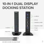Plugable UD-6950Z Universal Dual Monitor 4K USB-A/USB-C DisplayLink Certified Docking Station - Image 2