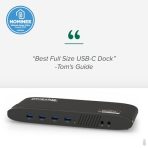 Plugable UD-6950H Universal Dual Monitor 4K USB-A/USB-C DisplayLink Certified Docking Station - Image 6