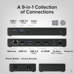 Plugable UD-MSTH2 USB-C Dual HDMI 4K 65W USB-C PD Driverless Docking Station - Image 2