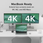 Plugable USBC-6950M Portable USB-C to Dual 4K DisplayLink Certified HDMI Adapter - Image 3