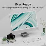 Plugable AD-6IN1 6 in 1 iMac 24-Inch Compatible USB-C Hub - Image 2