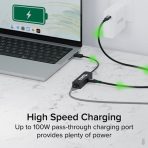 Plugable USBC-E2500PD USB-C to 2.5GbE Gigabit Ethernet Adapter with USB-C PD Charging - Image 4