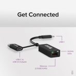 Plugable USBC-E2500 USB-A/USB-C to 2.5GbE Gigabit Ethernet Adapter - Image 2