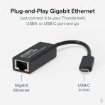 Plugable USBC-E1000 USB-C to Gigabit Ethernet Adapter - Image 2