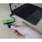 Plugable USBC-FLASH3 3 in 1 USB-C SD/MicroSD/MS Card Reader - Image 2