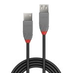 Lindy 36701 0.5m USB-A (M) 2.0 To USB-A (F) 2.0 Anthra Line 480Mbps Extension Cable - Black - Image 3