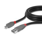Lindy 36731 0.5m USB 2.0 Type A to Micro-B Cable, Anthra Line - Image 5