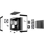 be-quiet! Light Base 600 LX, Black, Midi-Tower ATX Case, Massive ARGB LED Strip, Full Windowed Design, 4x Light Wings LX 120mm PWM fans included - Image 4