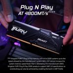 Kingston FURY Beast KF560C36BBE2AK2-32 RGB 32GB (2x16GB) System Memory, DDR5, 6000MHz, Black, 288 Pin, 1.35v, CL36, AMD EXPO Certified - Image 2